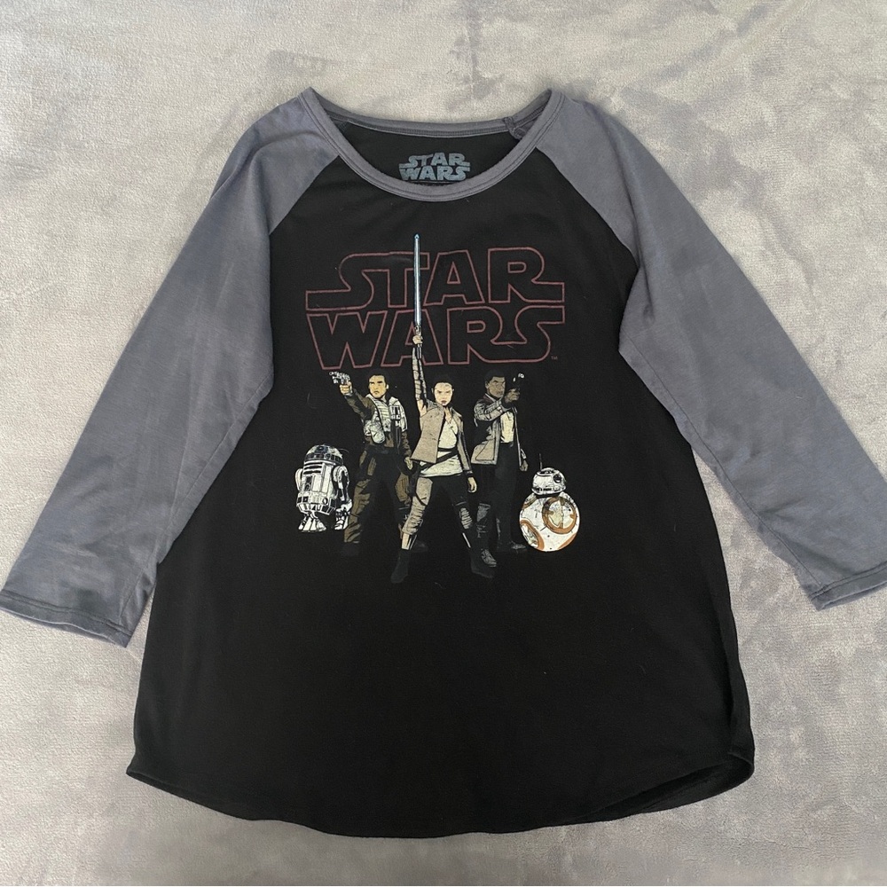 Her Universe Black & Gray Star Wars 3/4 Sleeve Tee